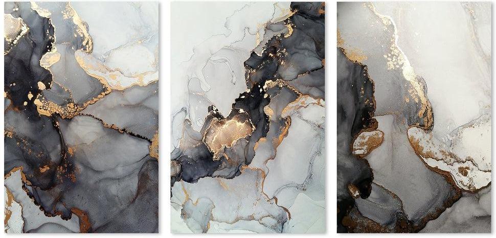 wall-art-print-canvas-poster-framed-Swirl, Set Of 3-by-Gioia Wall Art-Gioia Wall Art