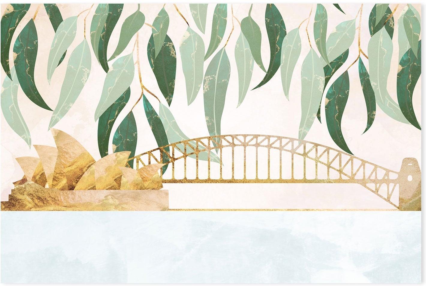 wall-art-print-canvas-poster-framed-Sydney Opera House And Harbour Bridge , By Sarah Manovski-GIOIA-WALL-ART