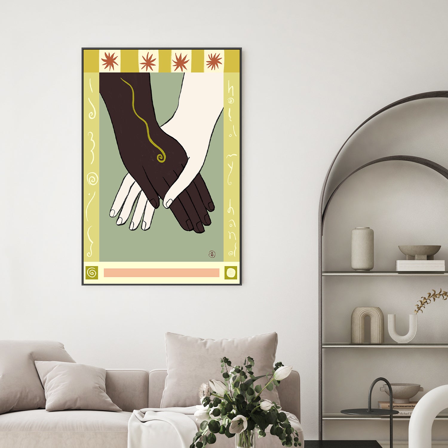 wall-art-print-canvas-poster-framed-Symbolizing Unity And Diversity-2