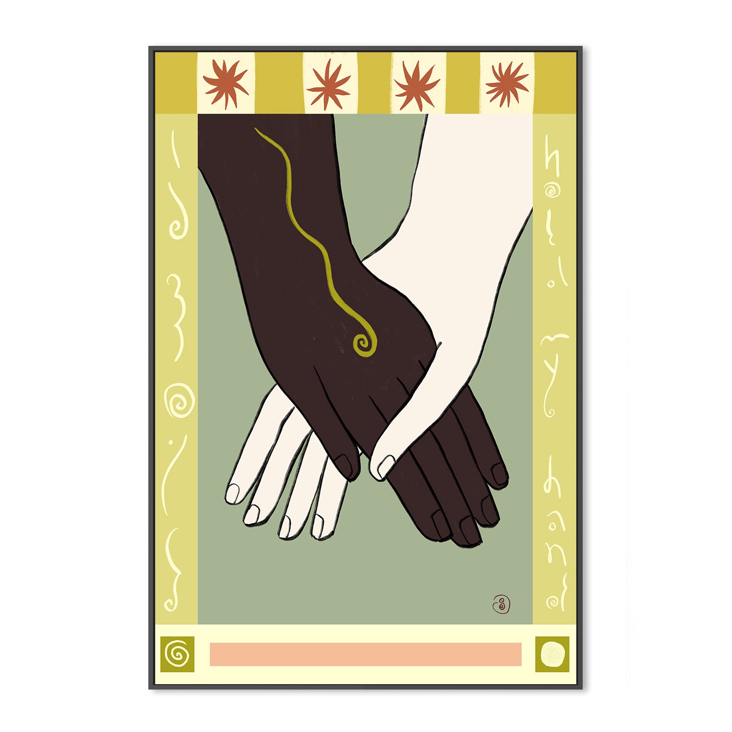 wall-art-print-canvas-poster-framed-Symbolizing Unity And Diversity-3