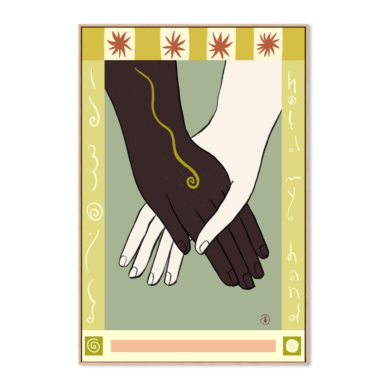 wall-art-print-canvas-poster-framed-Symbolizing Unity And Diversity-4