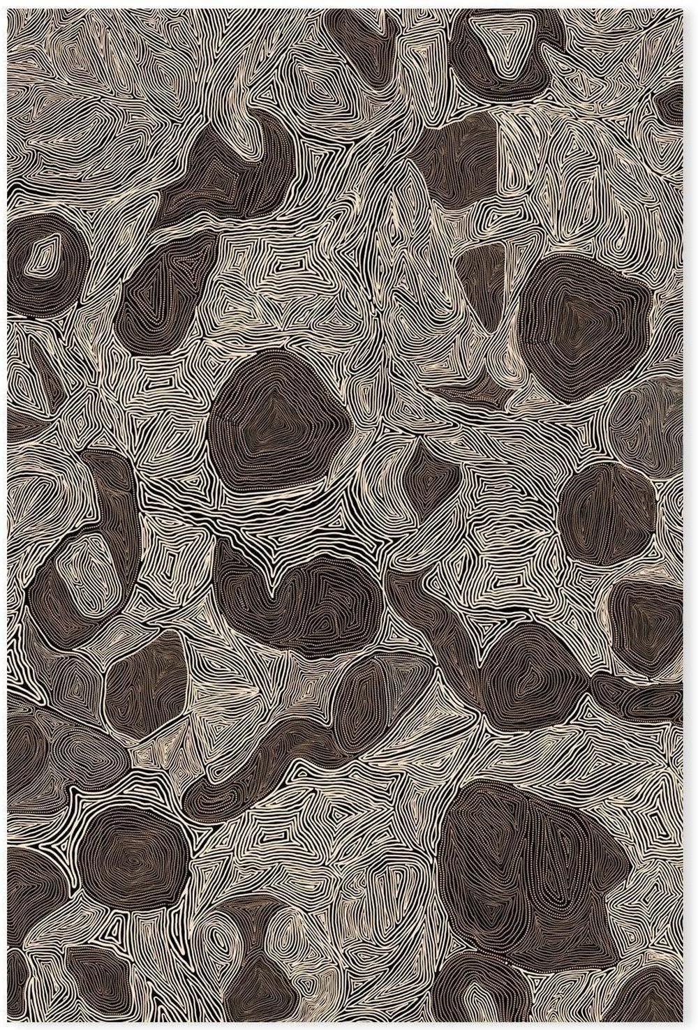 wall-art-print-canvas-poster-framed-Systems, Burnt Brown-by-Leah Cummins-Gioia Wall Art