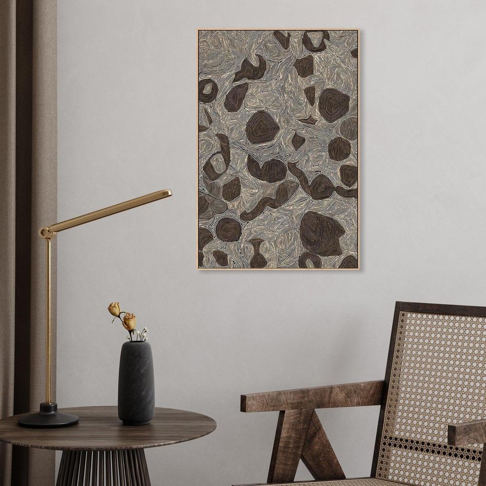 wall-art-print-canvas-poster-framed-Systems, Burnt Brown-by-Leah Cummins-Gioia Wall Art