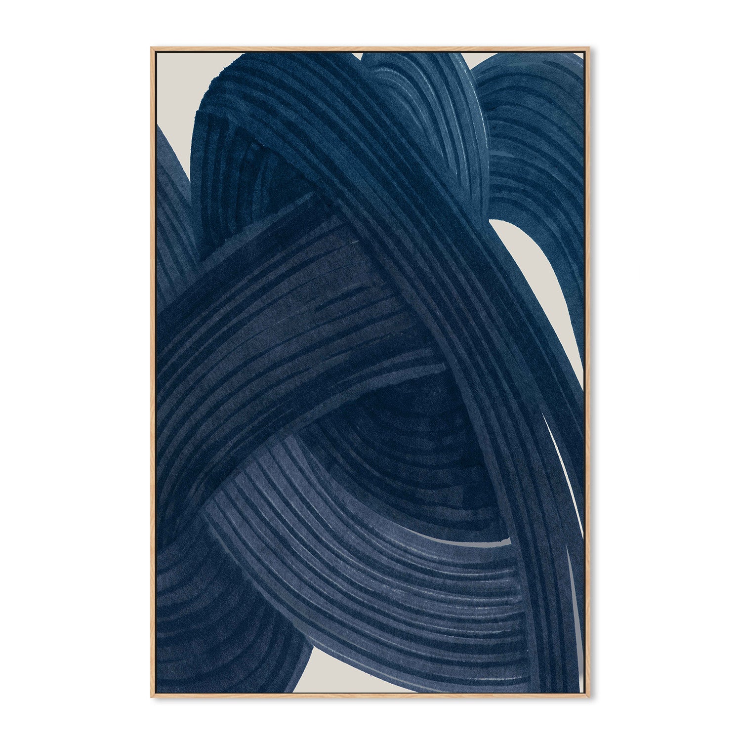 wall-art-print-canvas-poster-framed-Tangle in Indigo, Style A-4