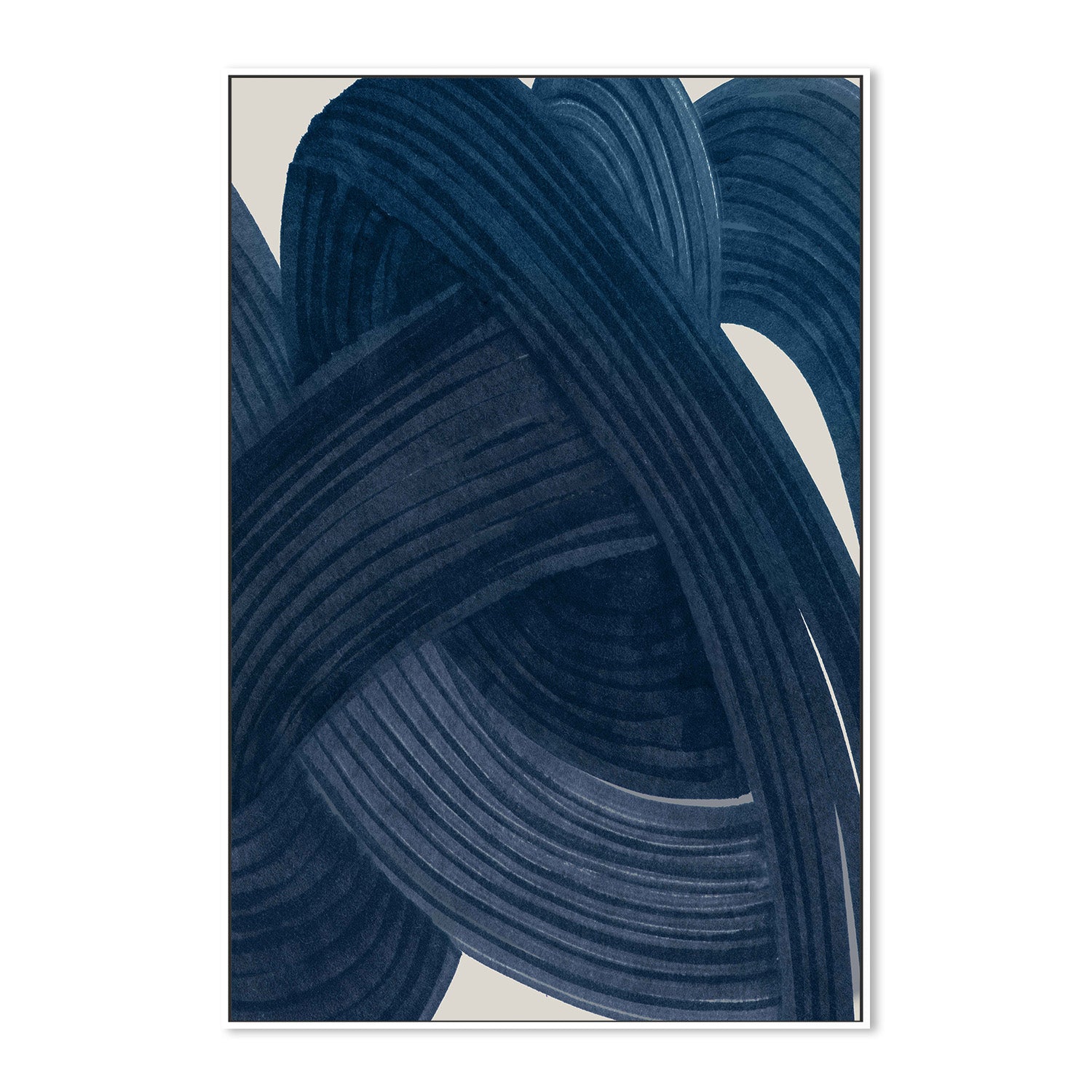 wall-art-print-canvas-poster-framed-Tangle in Indigo, Style A-5