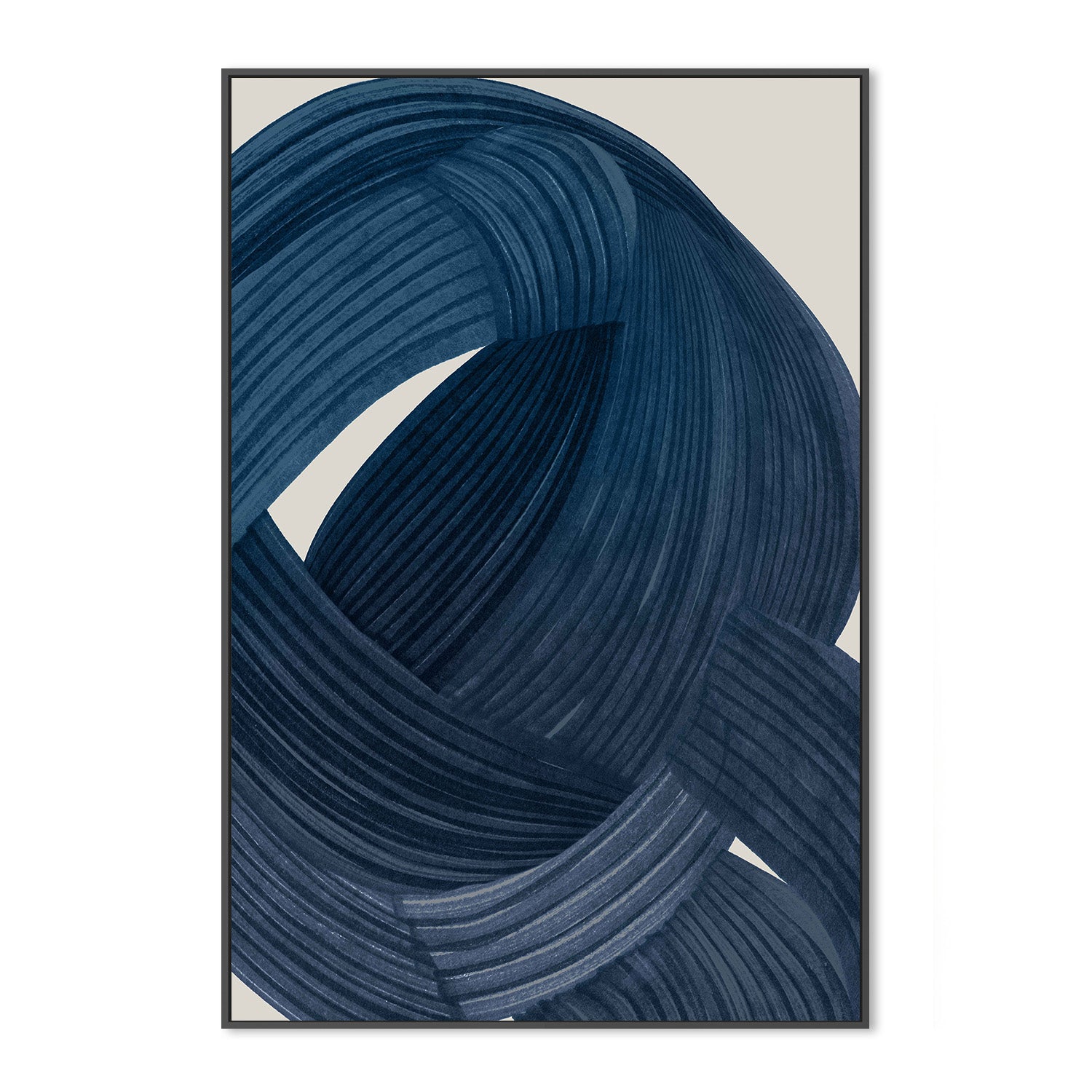 wall-art-print-canvas-poster-framed-Tangle in Indigo, Style B-3