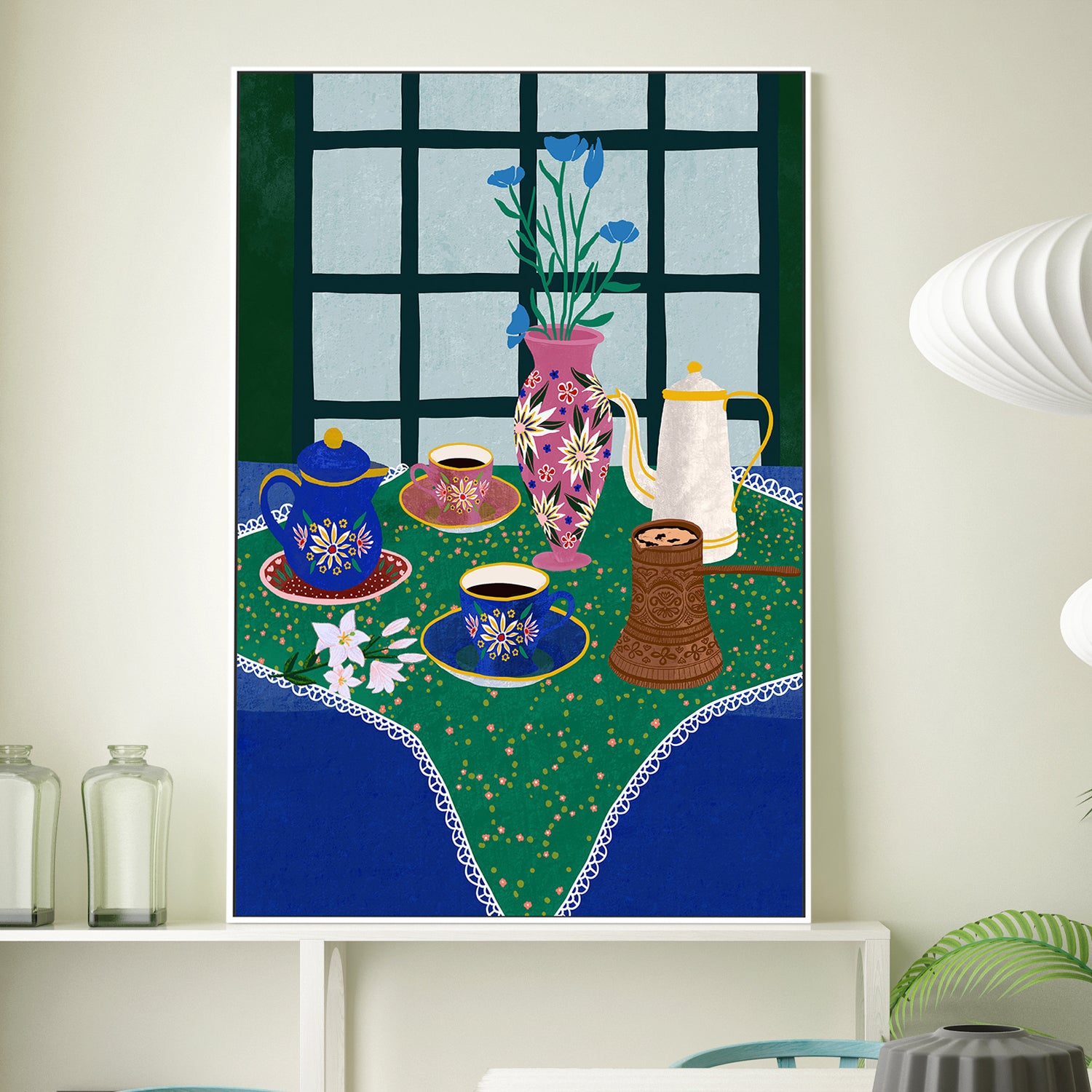 wall-art-print-canvas-poster-framed-Tea For Two-2