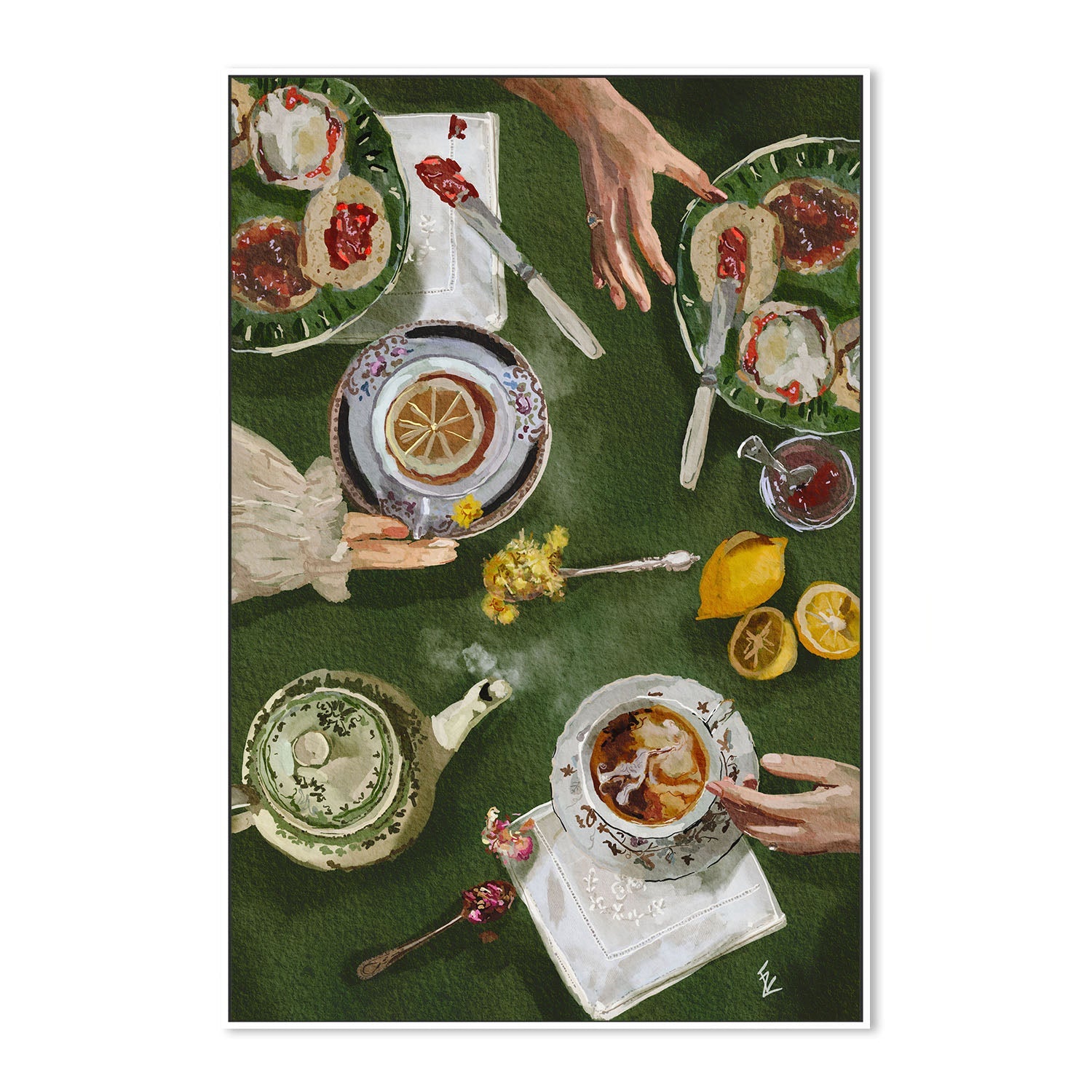 wall-art-print-canvas-poster-framed-Tea O'Clock , By Ekaterina Zagorska-5