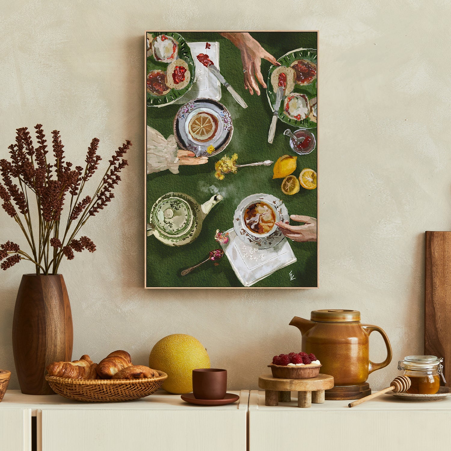 wall-art-print-canvas-poster-framed-Tea O'Clock , By Ekaterina Zagorska-7