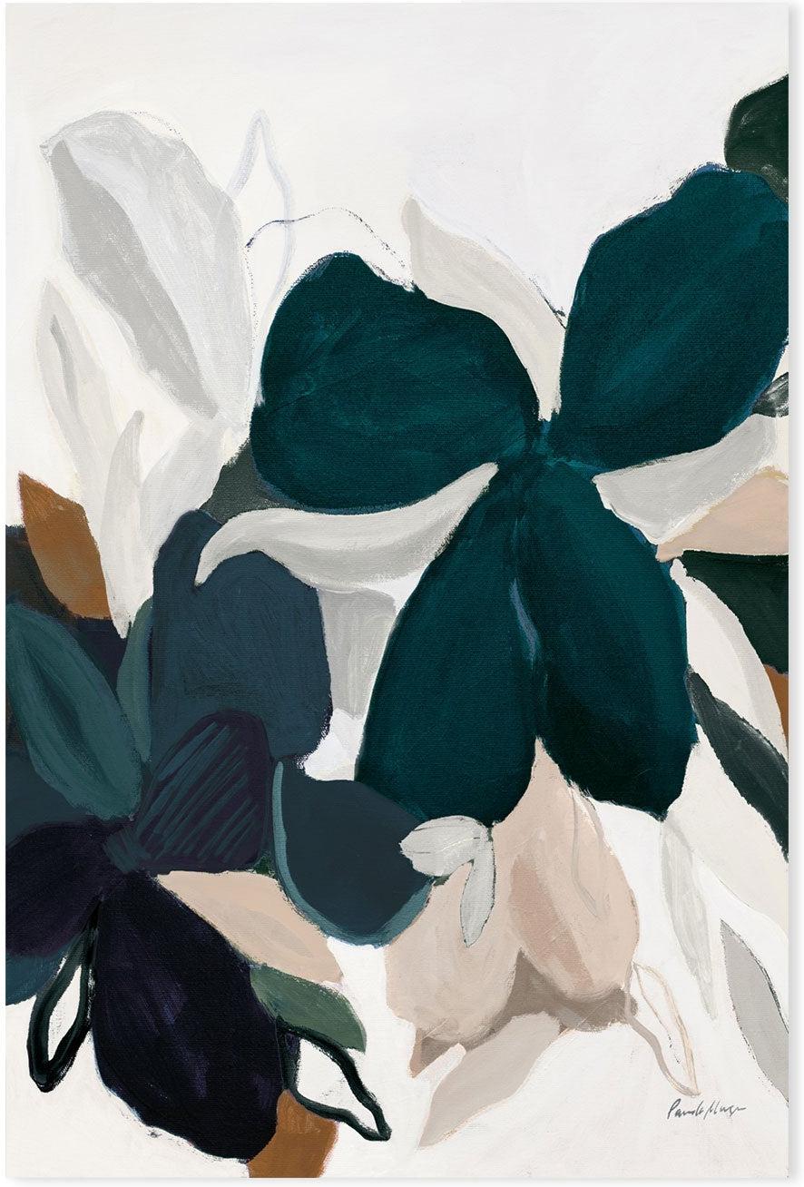 wall-art-print-canvas-poster-framed-Teal Botanical Flow , By Pamela Munger-GIOIA-WALL-ART