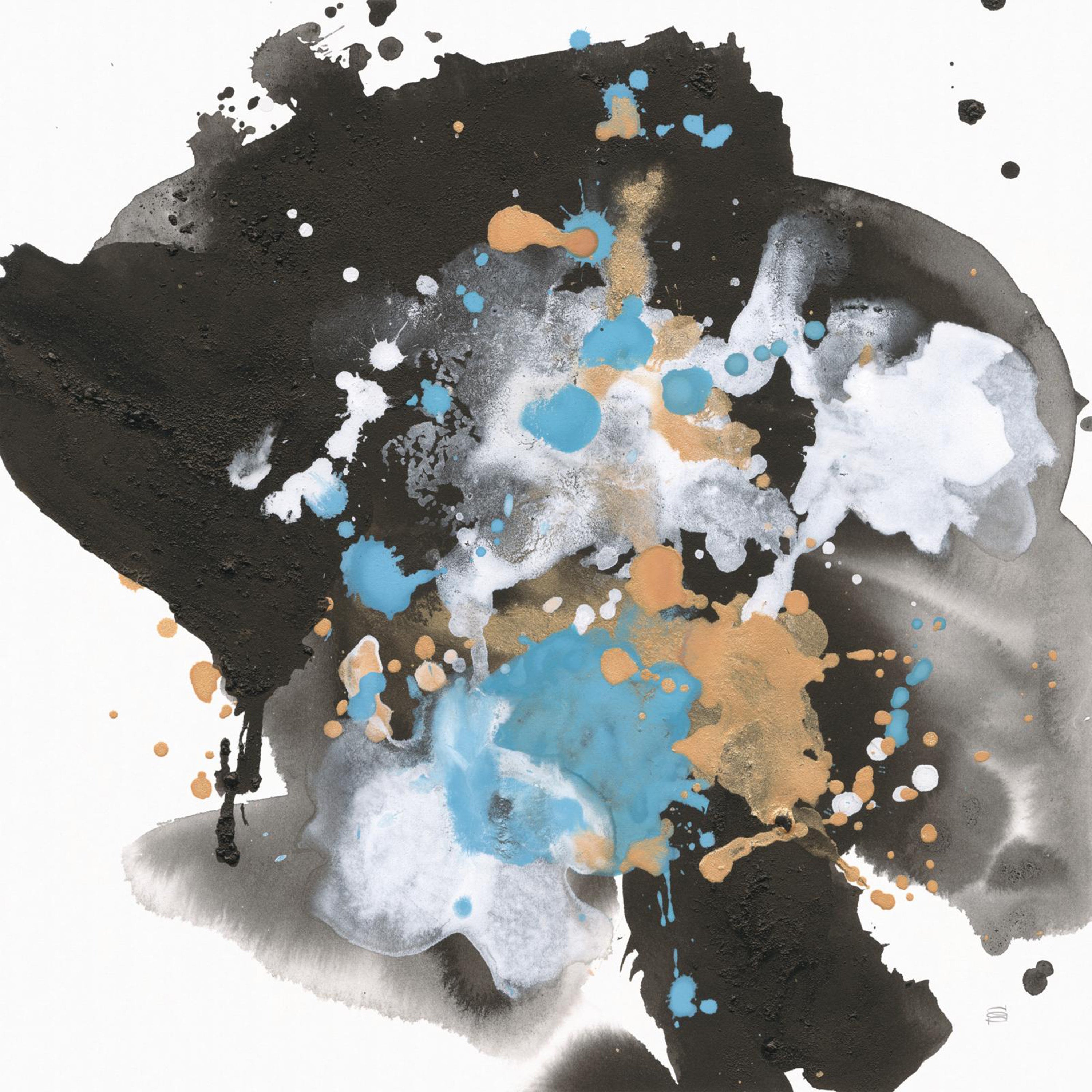 wall-art-print-canvas-poster-framed-Teal Chaos, Style A & B, Set Of 2-10