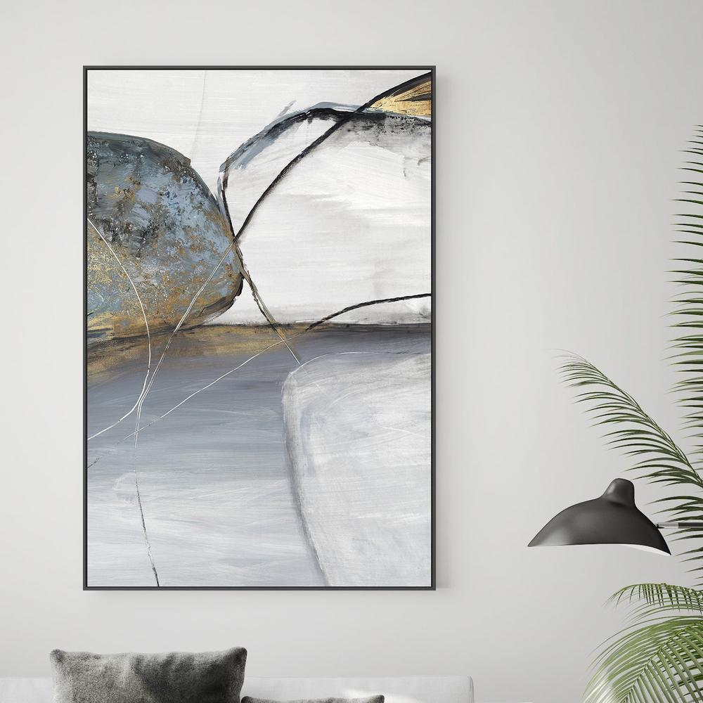 wall-art-print-canvas-poster-framed-Teal Stones, Style B , By Tom Reeves-2
