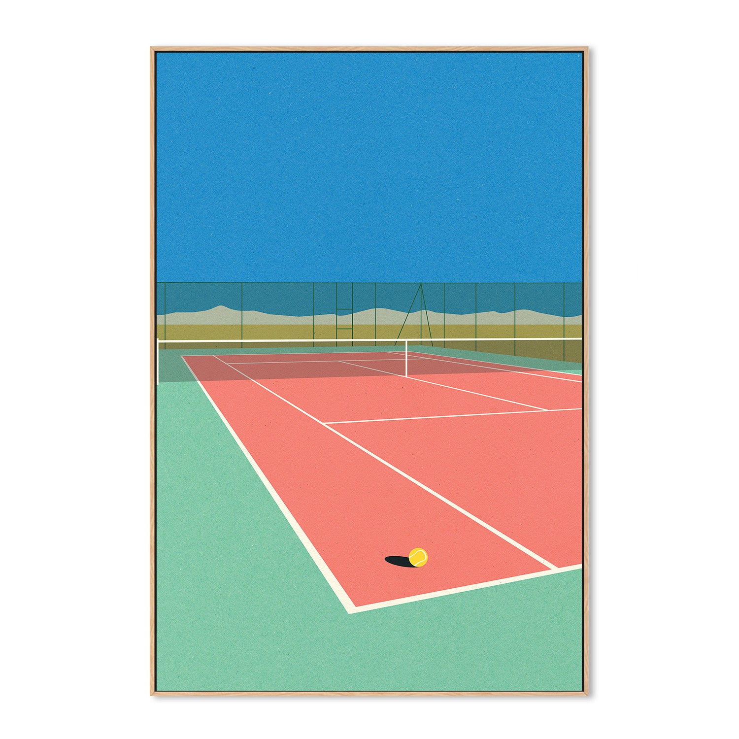 wall-art-print-canvas-poster-framed-Tennis Court In the Desert-4