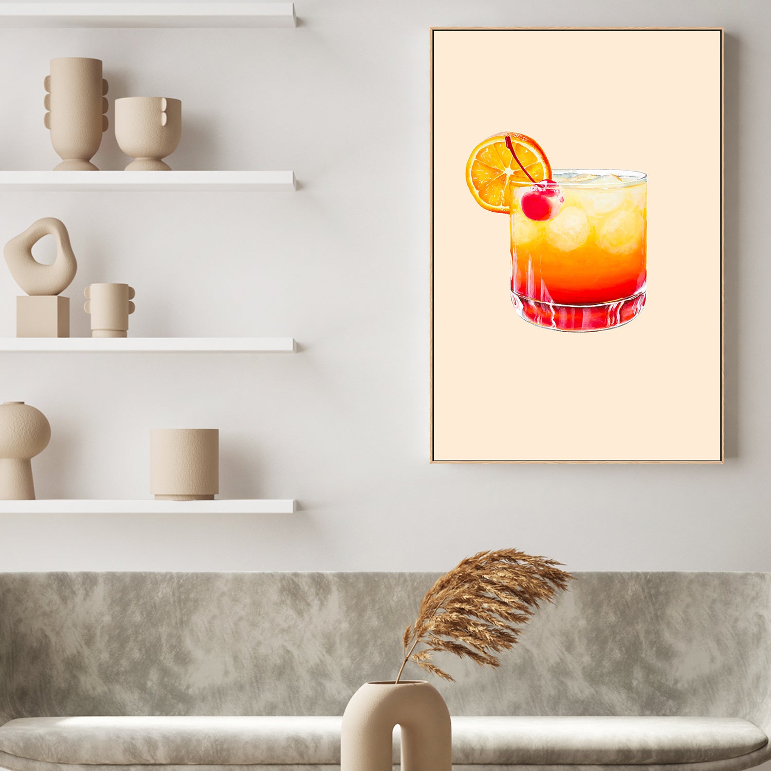 wall-art-print-canvas-poster-framed-Tequila-Sunrise-2