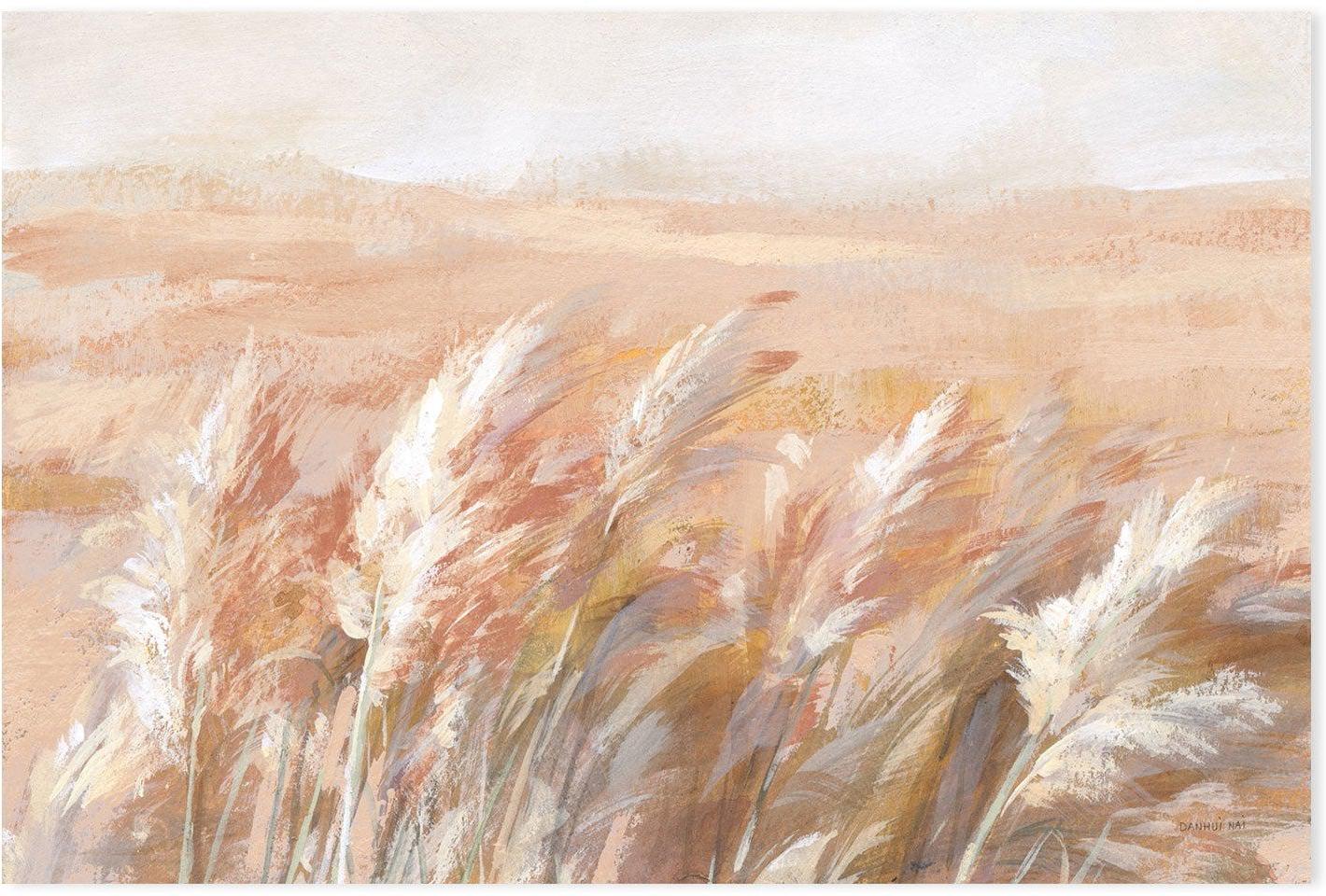 wall-art-print-canvas-poster-framed-Terracotta Prairie Grasses-by-Danhui Nai-Gioia Wall Art