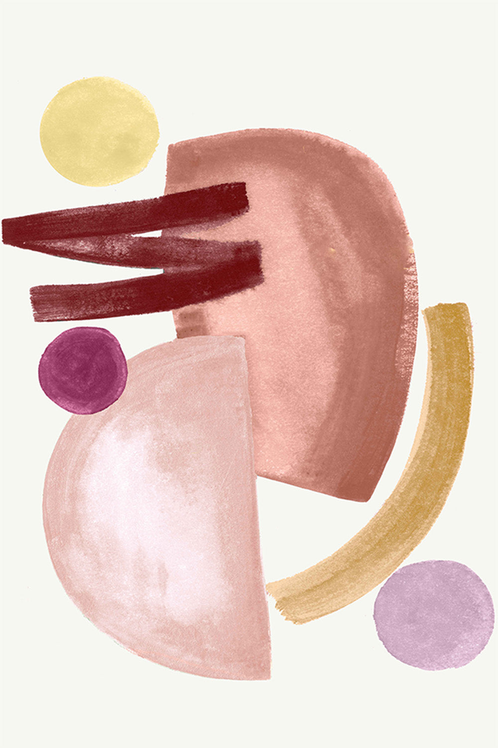 wall-art-print-canvas-poster-framed-Terracotta Strokes, Style A-1