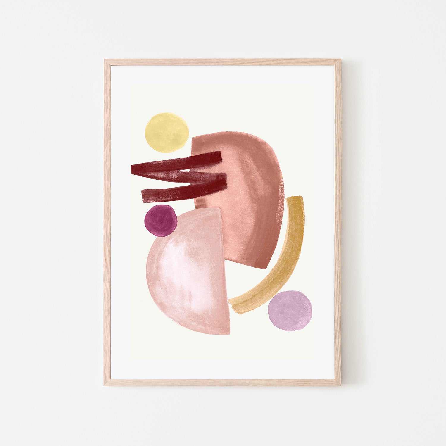 wall-art-print-canvas-poster-framed-Terracotta Strokes, Style A-6