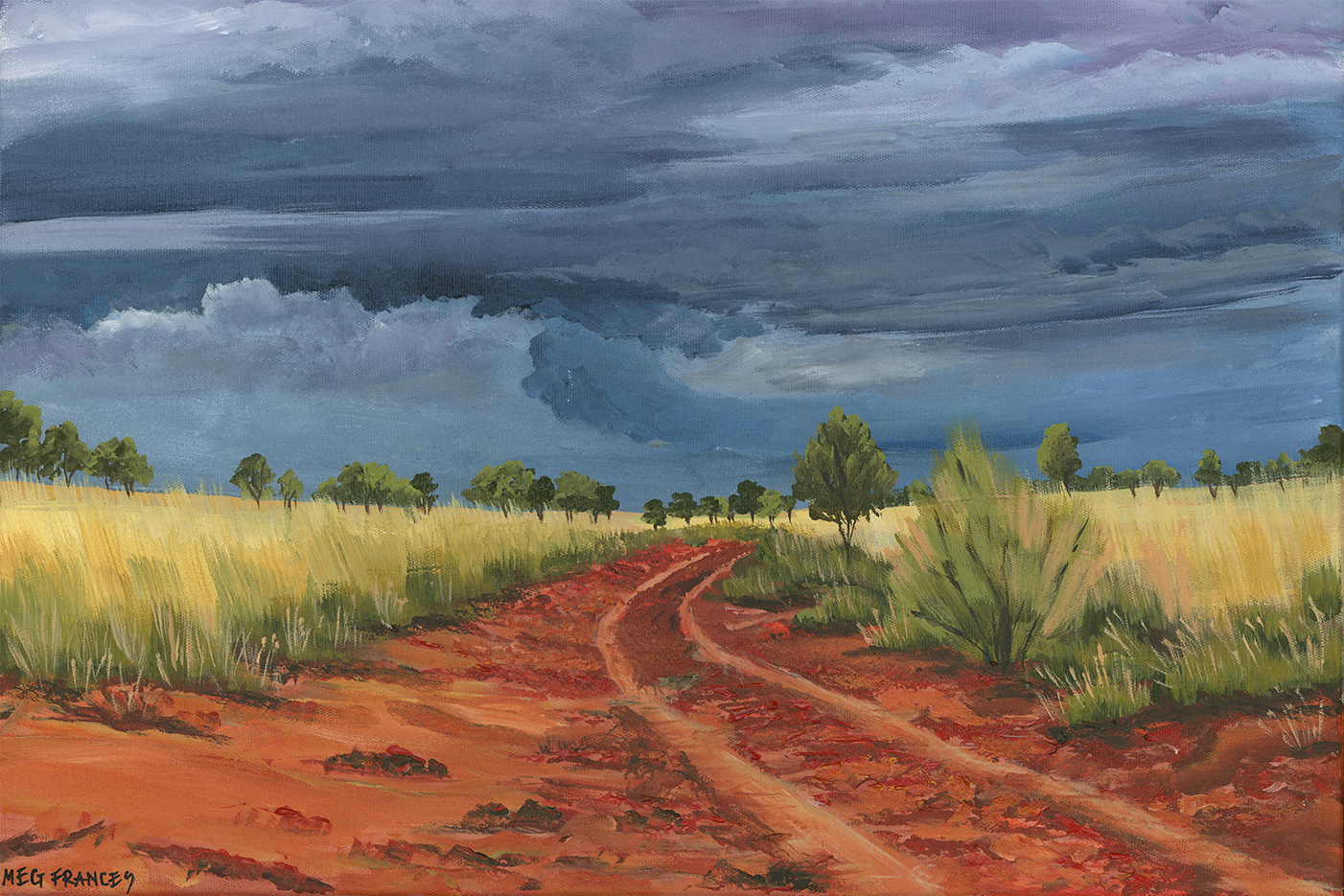 wall-art-print-canvas-poster-framed-That Red Dirt Road , By Meg Frances-1