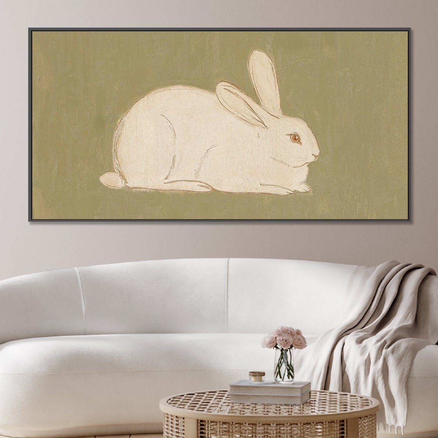 wall-art-print-canvas-poster-framed-The Bunny , By Lady Hana-2