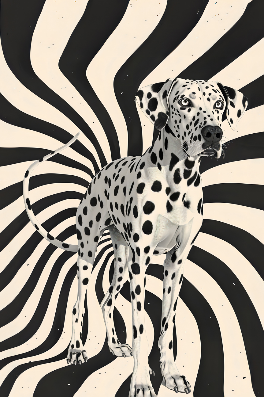 The Dalmatian Wall Art Print Framed Canvas Poster