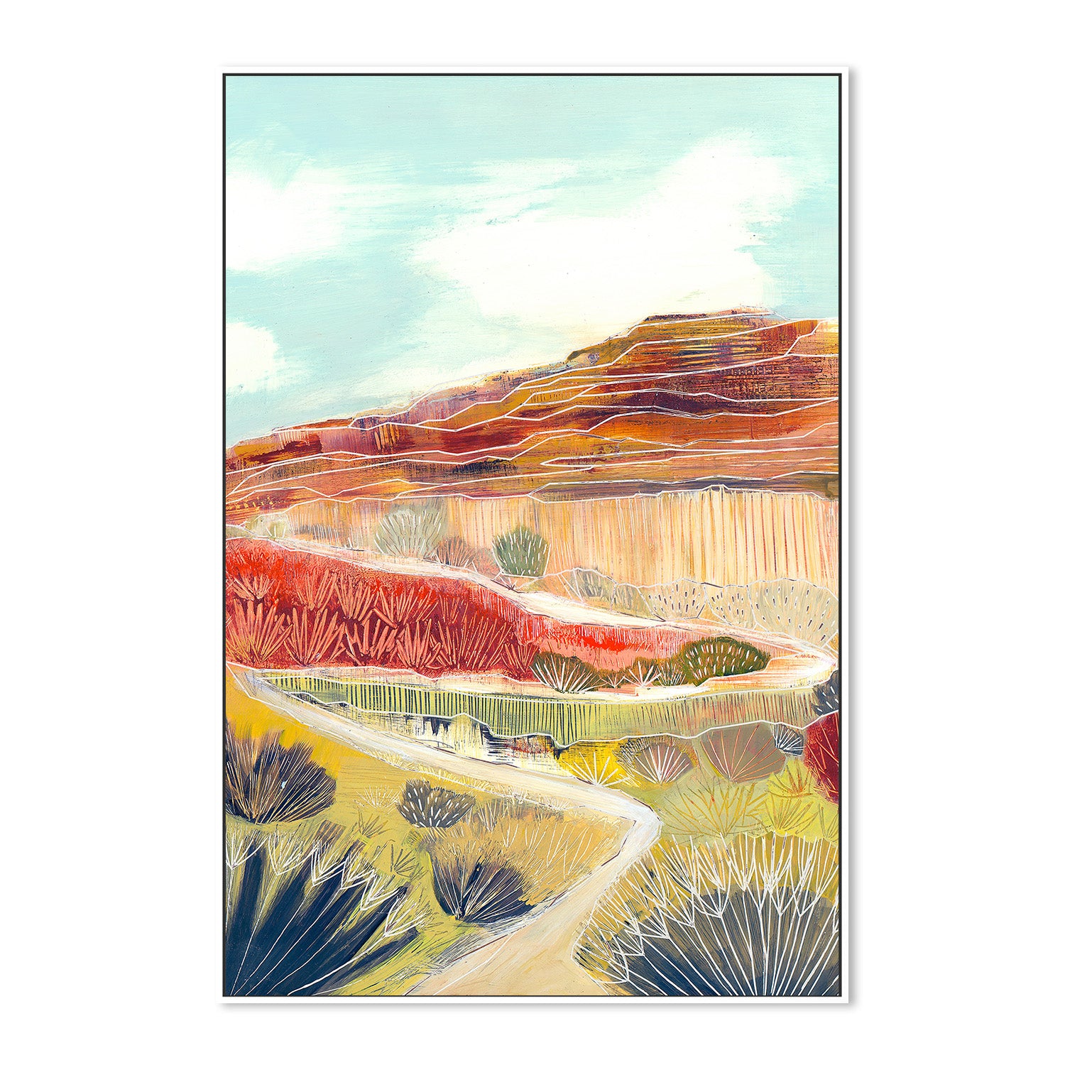 wall-art-print-canvas-poster-framed-The Desert Path-5