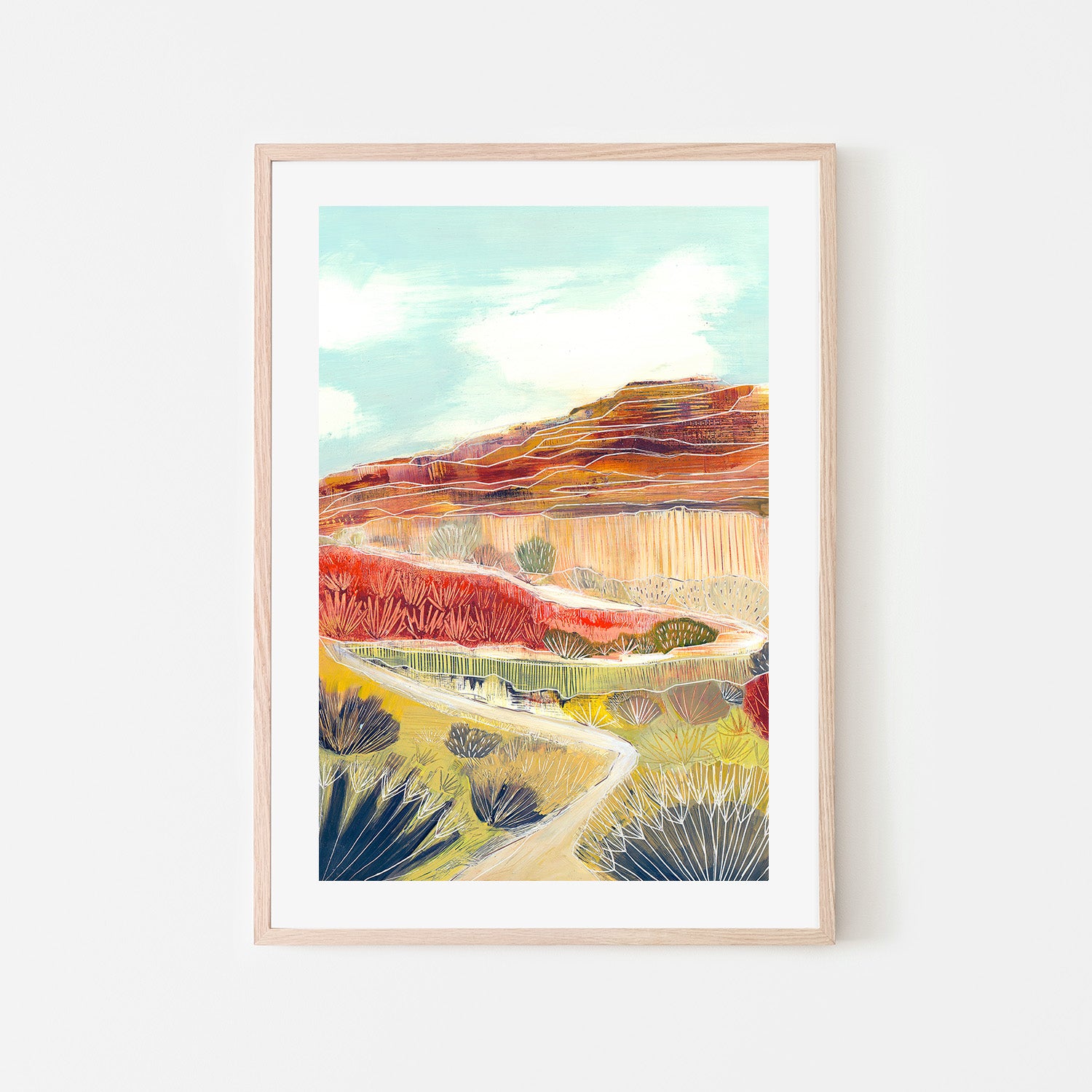 wall-art-print-canvas-poster-framed-The Desert Path-6