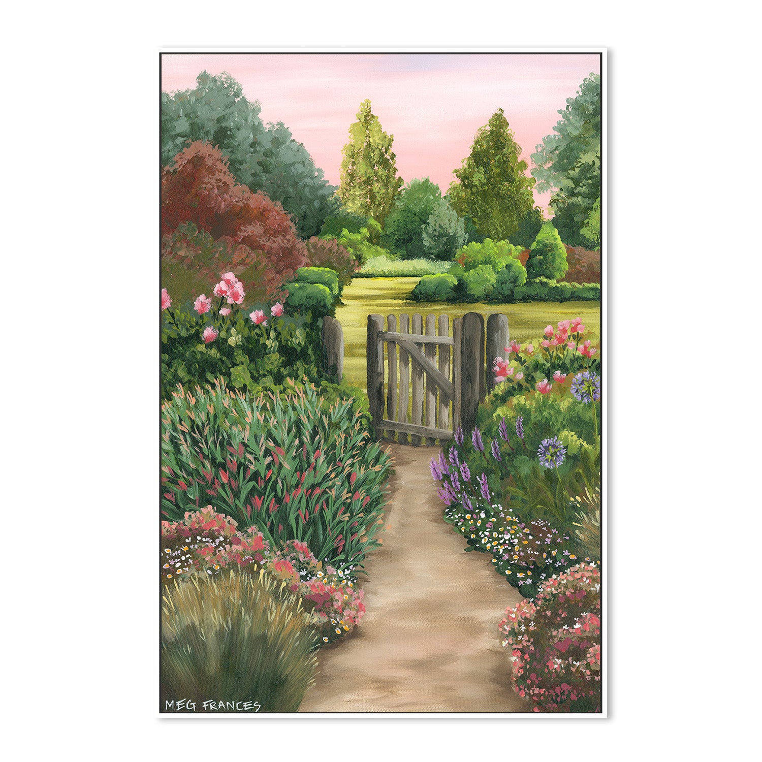 wall-art-print-canvas-poster-framed-The Garden Gate-5
