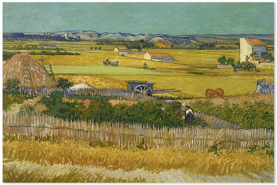 wall-art-print-canvas-poster-framed-The Harvest, Van Gogh-by-Gioia Wall Art-Gioia Wall Art