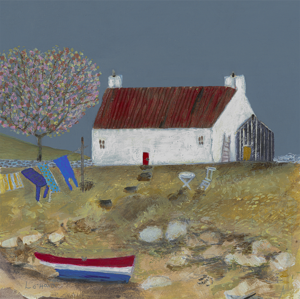 wall-art-print-canvas-poster-framed-The Old Boat, By Louise O'Hara , By Louise O'hara-1