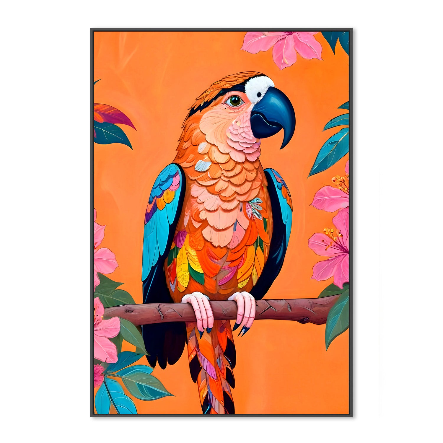 wall-art-print-canvas-poster-framed-The Parrot-3