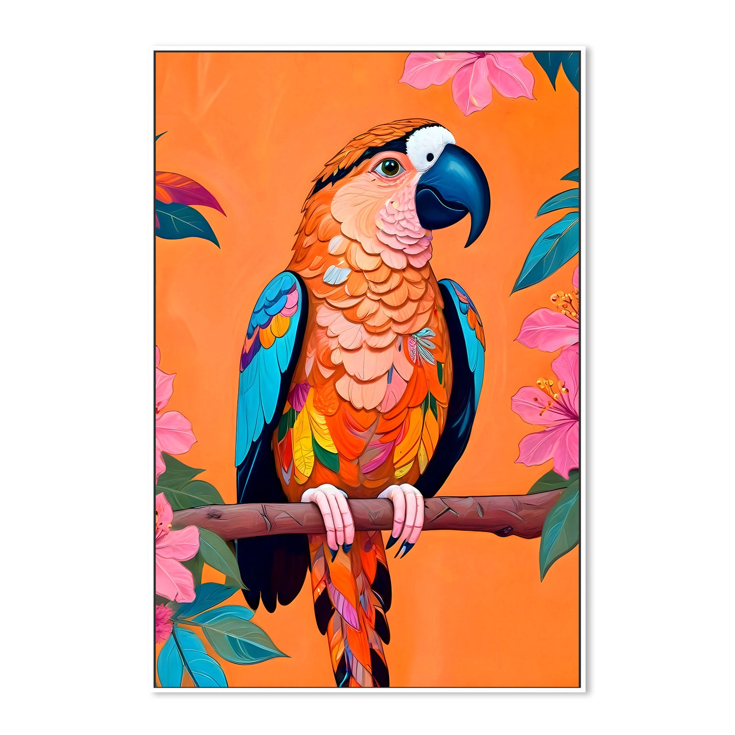wall-art-print-canvas-poster-framed-The Parrot-5