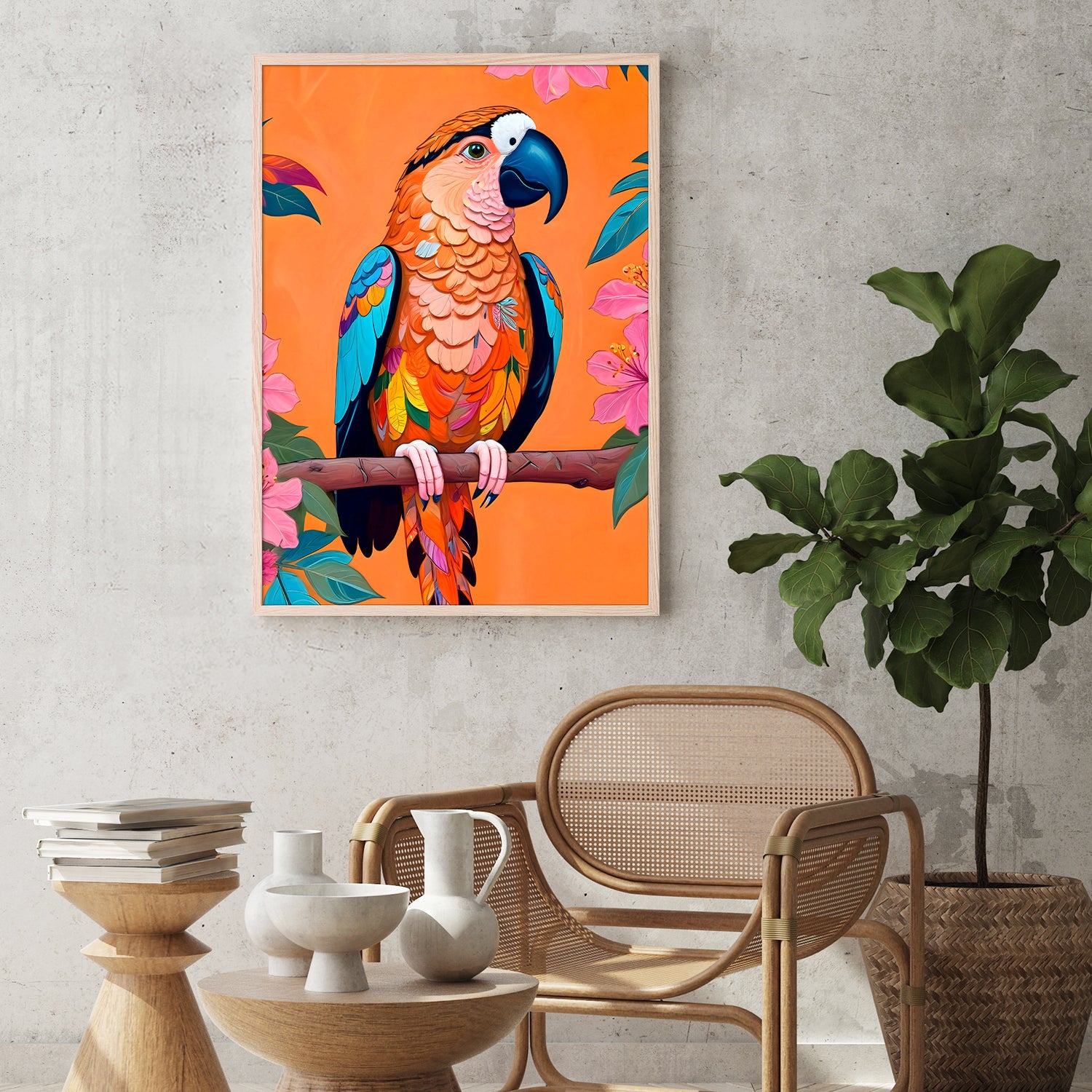 wall-art-print-canvas-poster-framed-The Parrot-9