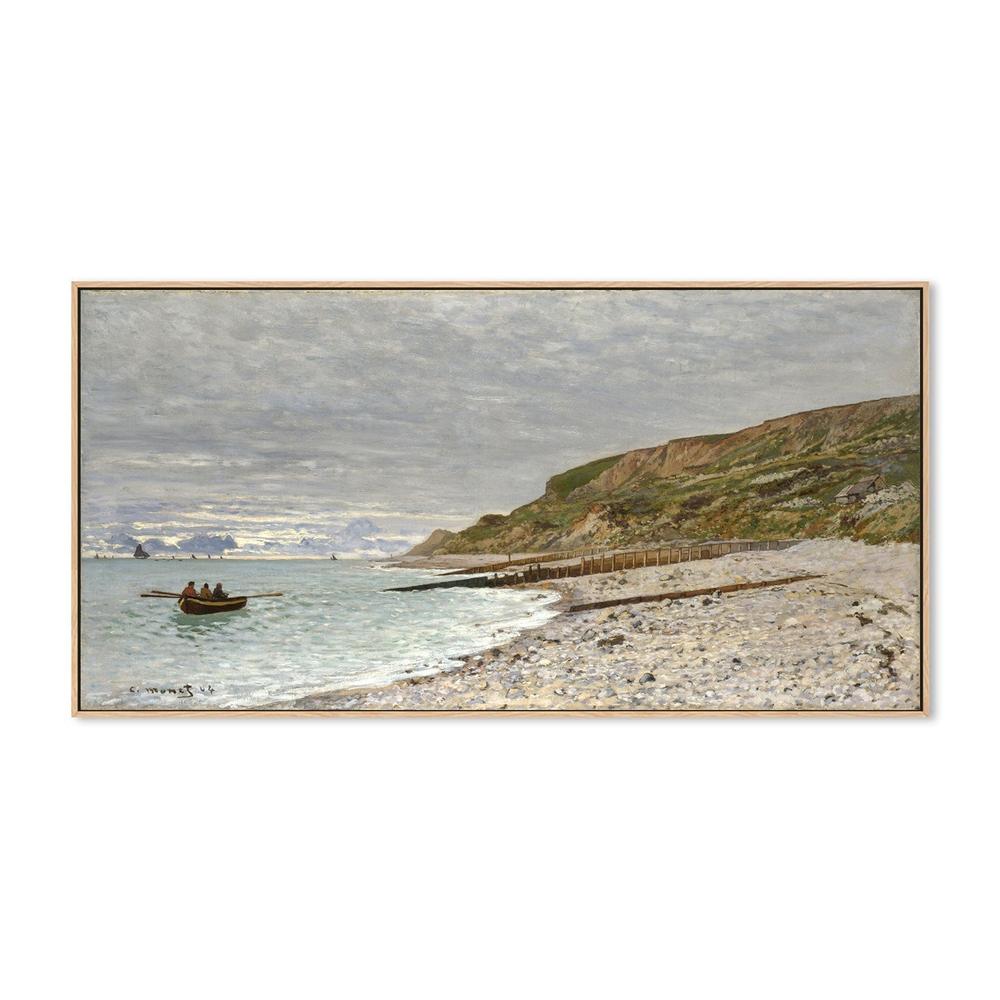 wall-art-print-canvas-poster-framed-The Point of Heve Honfleur 1864 , By Monet-by-Gioia Wall Art-Gioia Wall Art