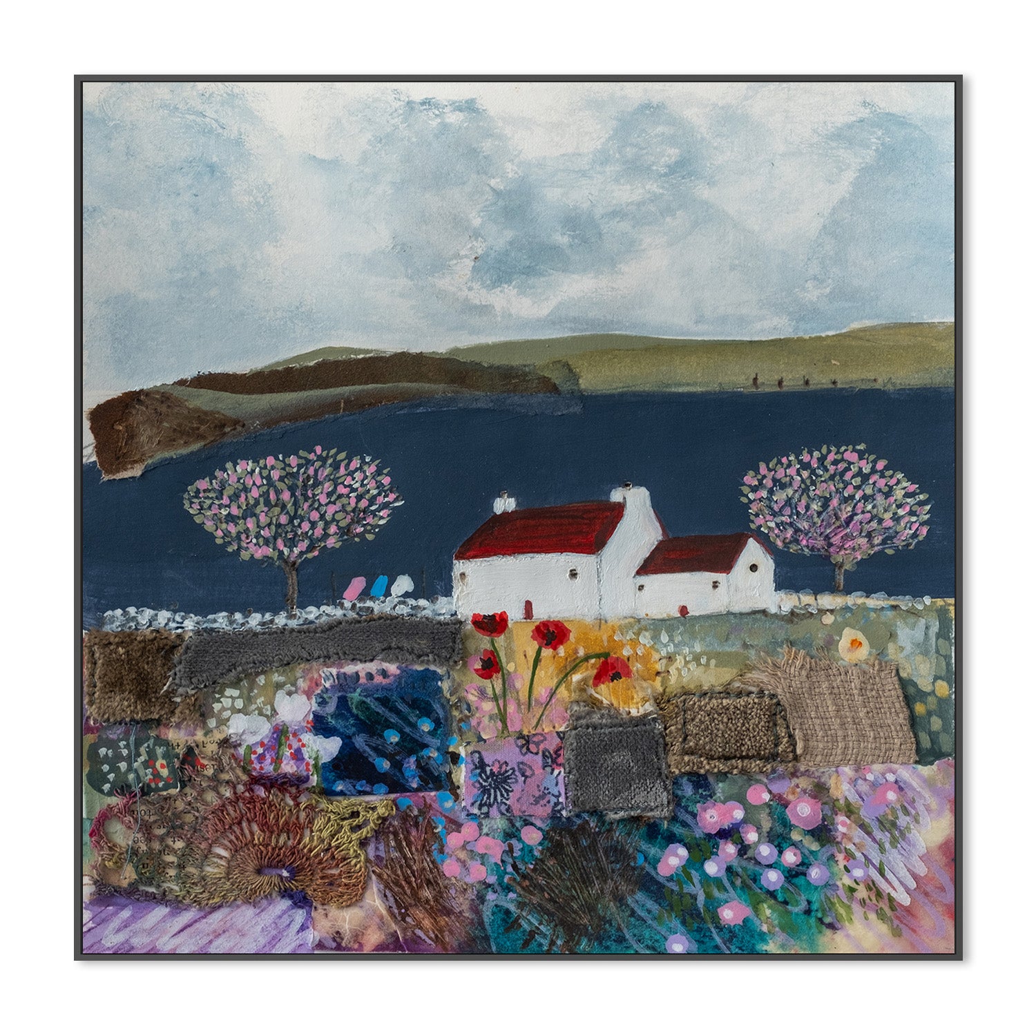 wall-art-print-canvas-poster-framed-The Poppies Stood Proud , By Louise O'Hara-3