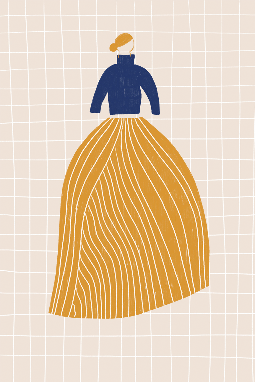 wall-art-print-canvas-poster-framed-The Skirt , By Menina Lisboa-1