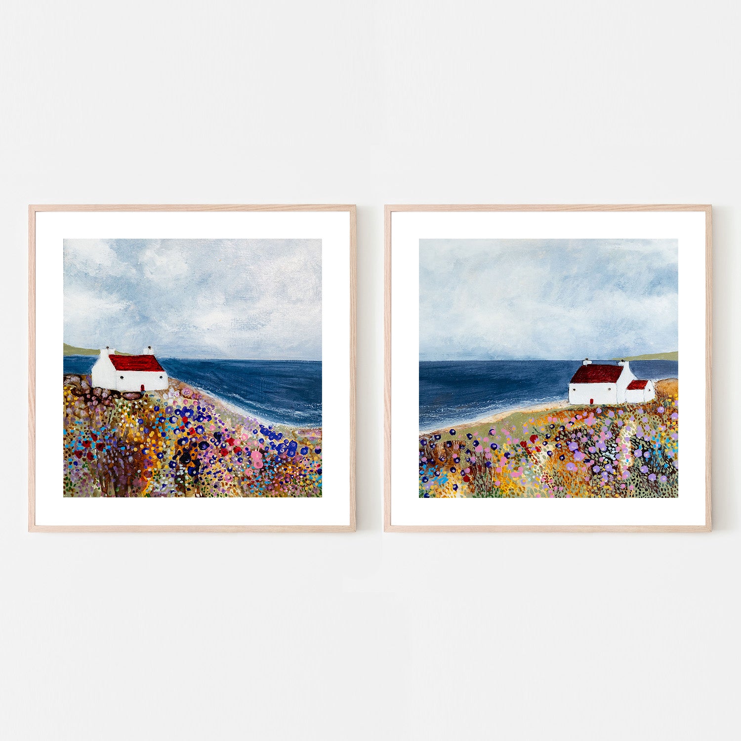 wall-art-print-canvas-poster-framed-The sound of the sea, Style A & B, Set Of 2 , By Louise O'Hara-6
