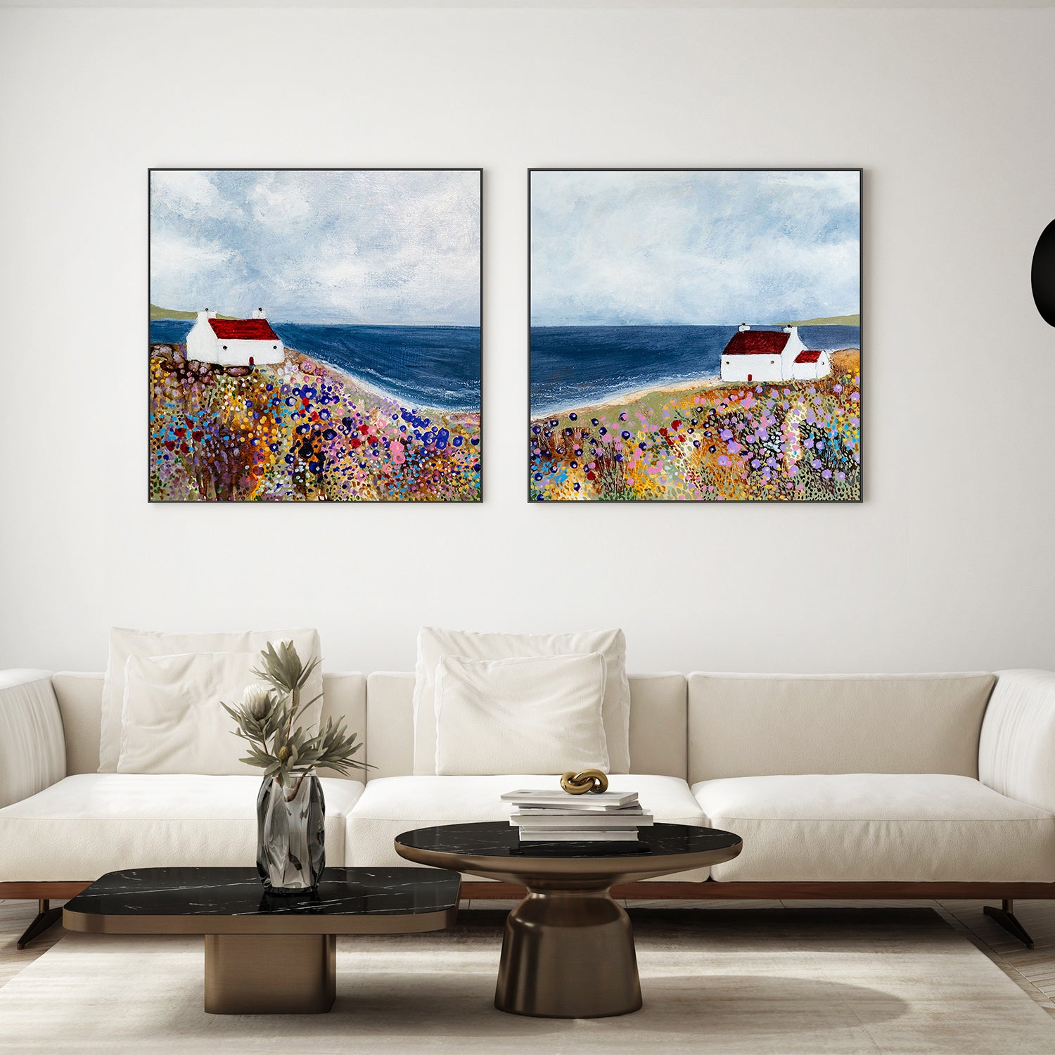 wall-art-print-canvas-poster-framed-The sound of the sea, Style A & B, Set Of 2 , By Louise O'Hara-7