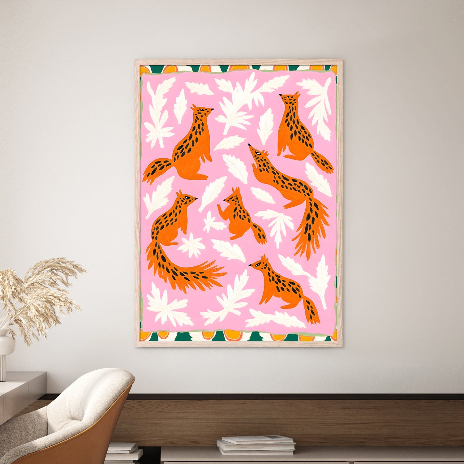 wall-art-print-canvas-poster-framed-The Squirrel Society Meets on Sundays-2