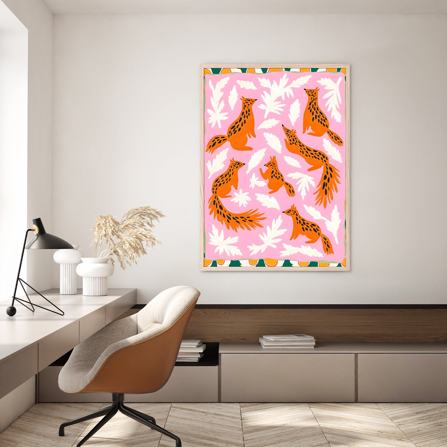 wall-art-print-canvas-poster-framed-The Squirrel Society Meets on Sundays-9