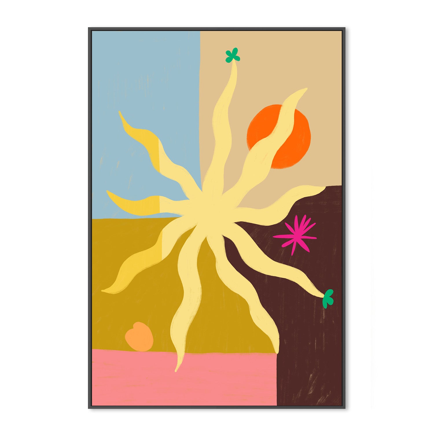 wall-art-print-canvas-poster-framed-The Sun , By Sandra Poliakov-3
