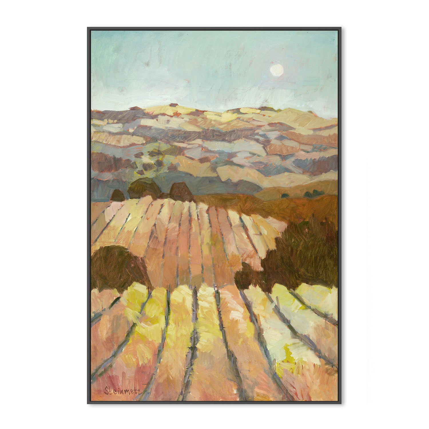 wall-art-print-canvas-poster-framed-The Vineyard Under the Moon , By Liana Steinmetz-3
