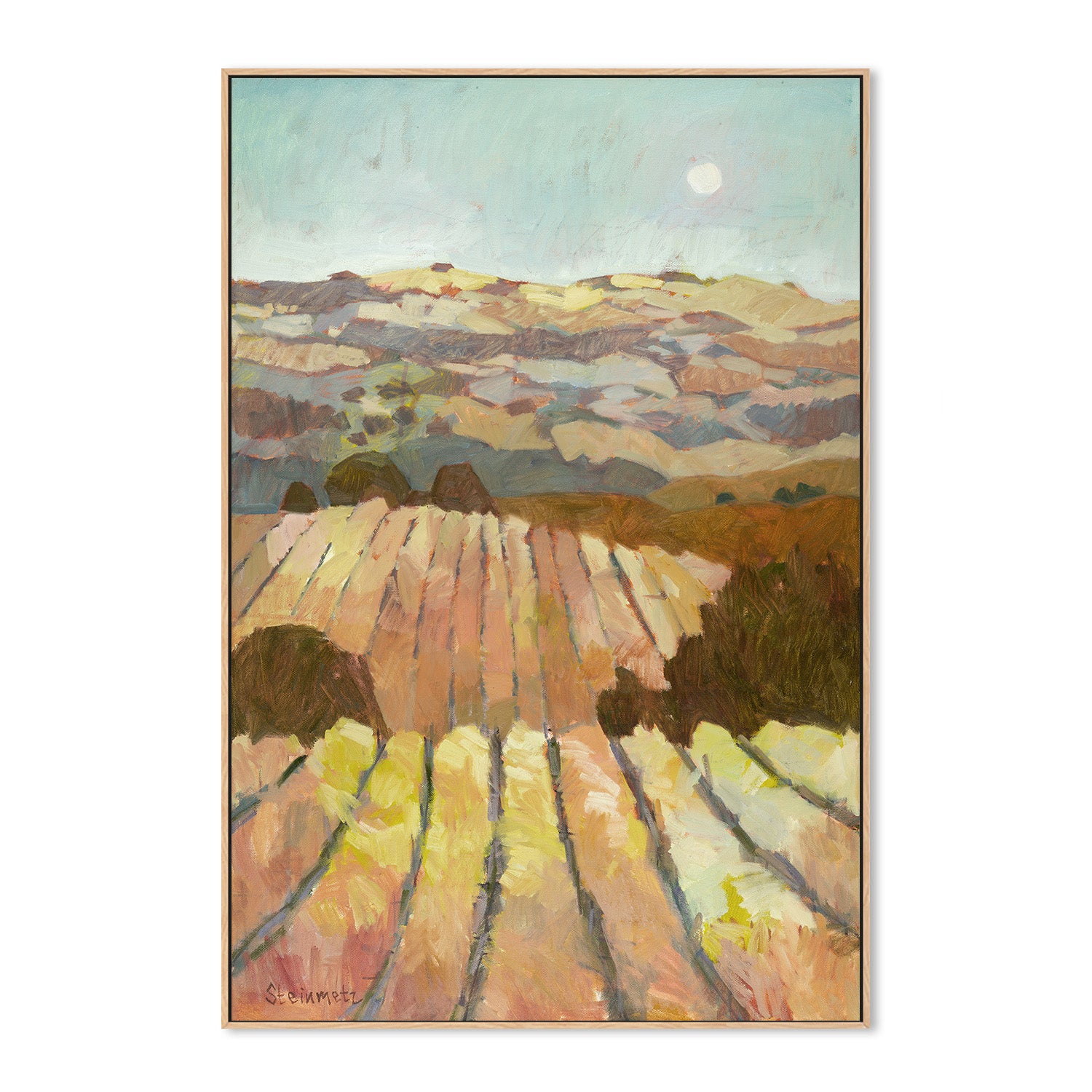 wall-art-print-canvas-poster-framed-The Vineyard Under the Moon , By Liana Steinmetz-4