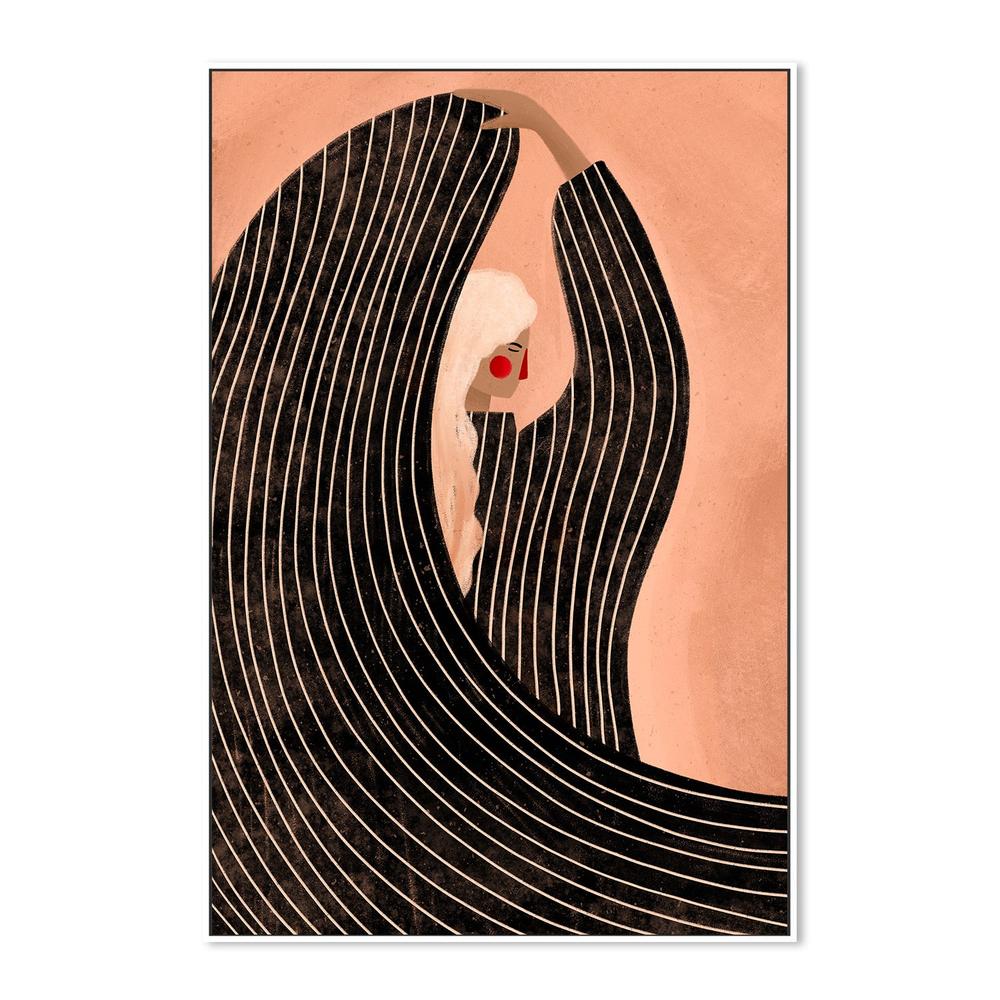 wall-art-print-canvas-poster-framed-The Woman With the Black Dress-5