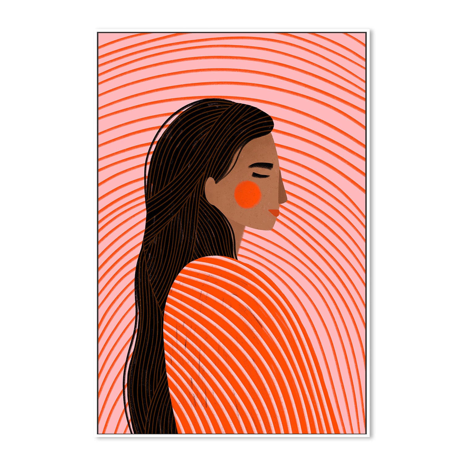 wall-art-print-canvas-poster-framed-The Woman With the Lines-5