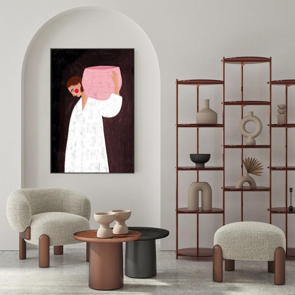 wall-art-print-canvas-poster-framed-The Woman with the Pink Basket-7