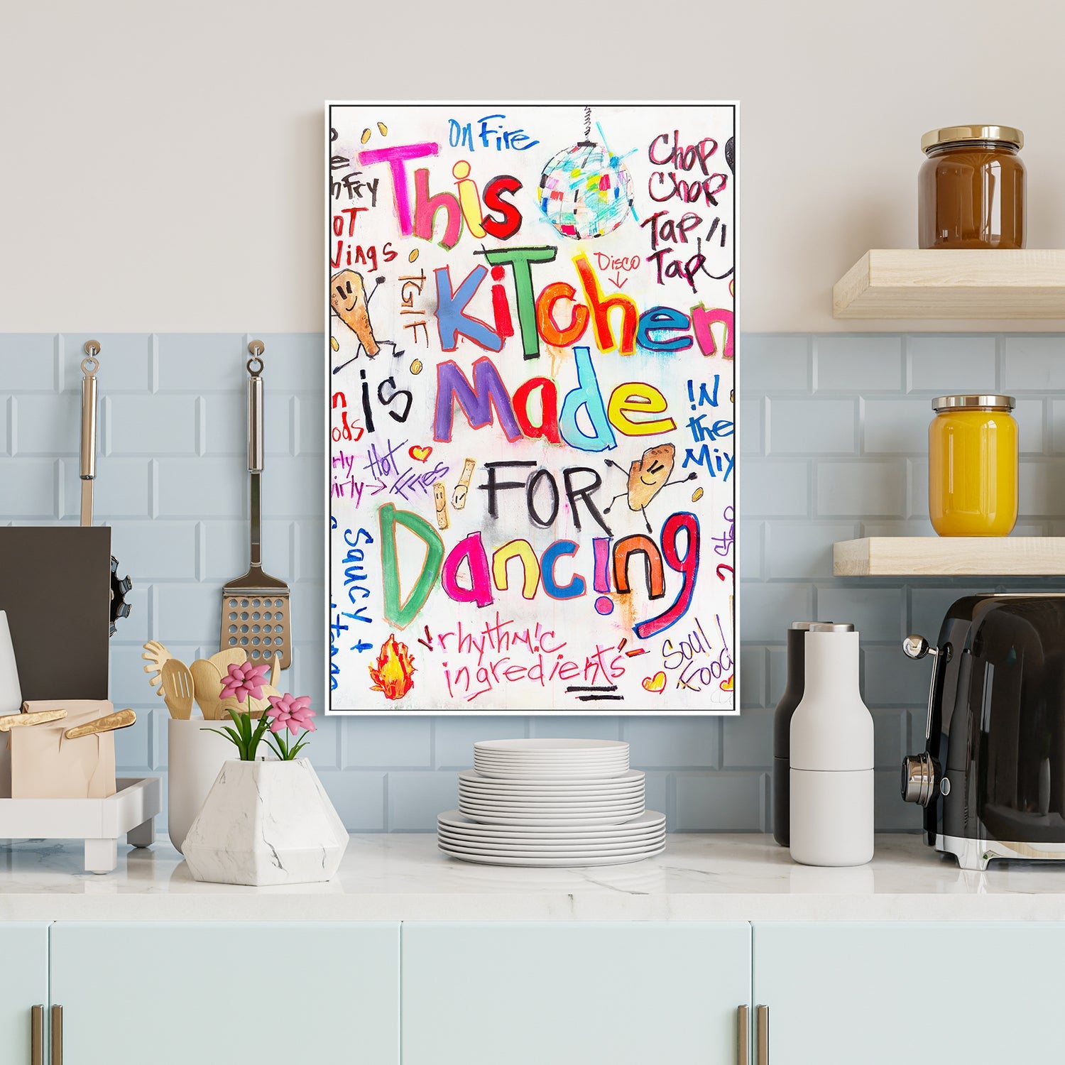 wall-art-print-canvas-poster-framed-This Kitchen Is Made For Dancing , By Filippoloco-7