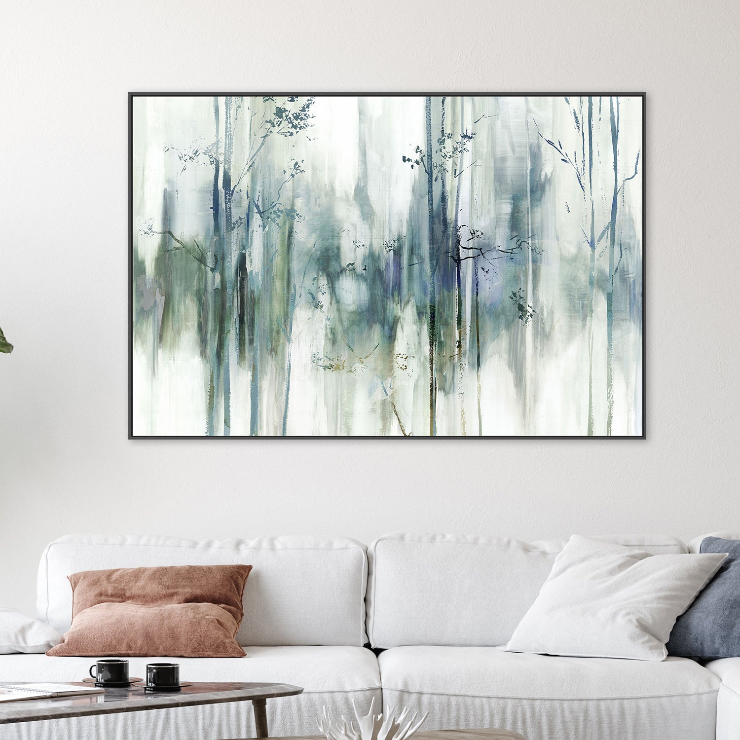 wall-art-print-canvas-poster-framed-Through The Blue Forest-2