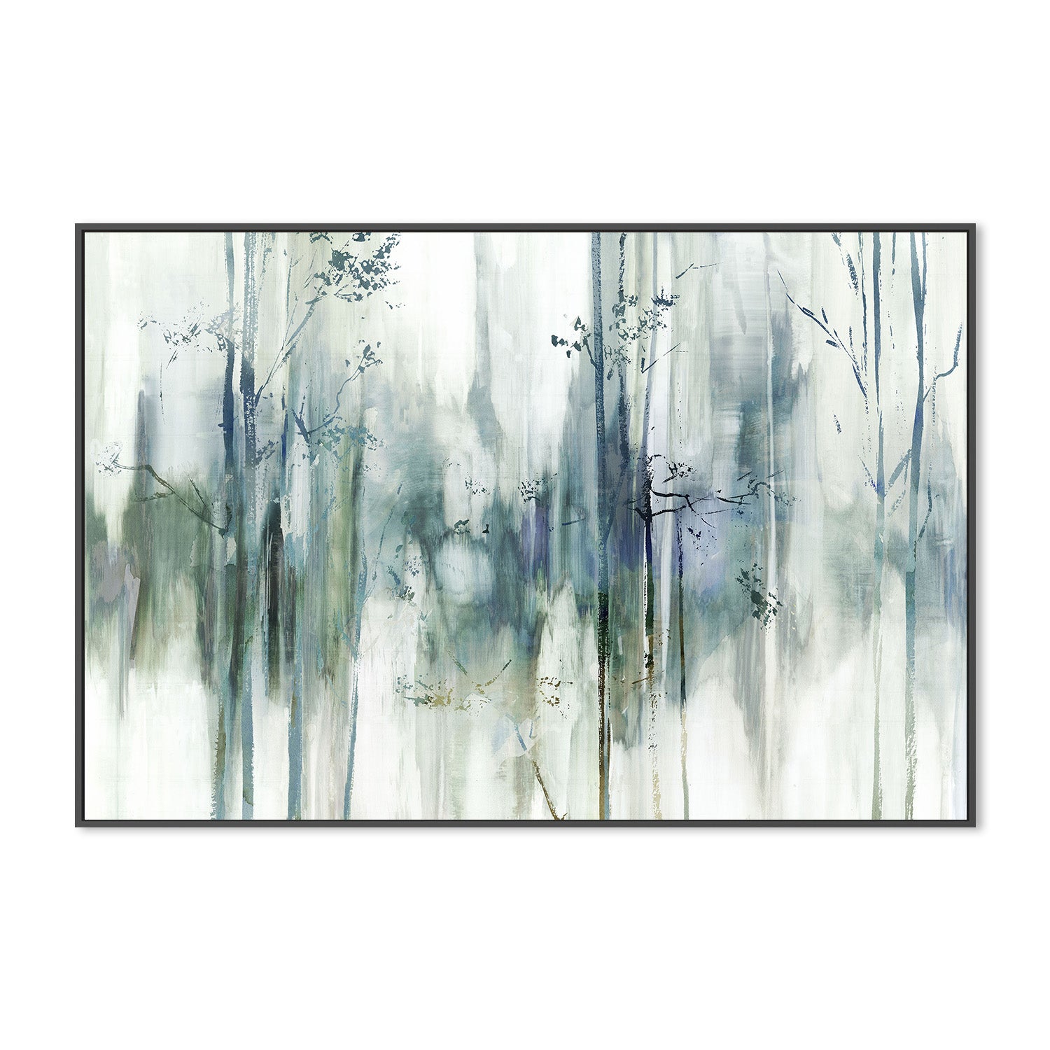 wall-art-print-canvas-poster-framed-Through The Blue Forest-3
