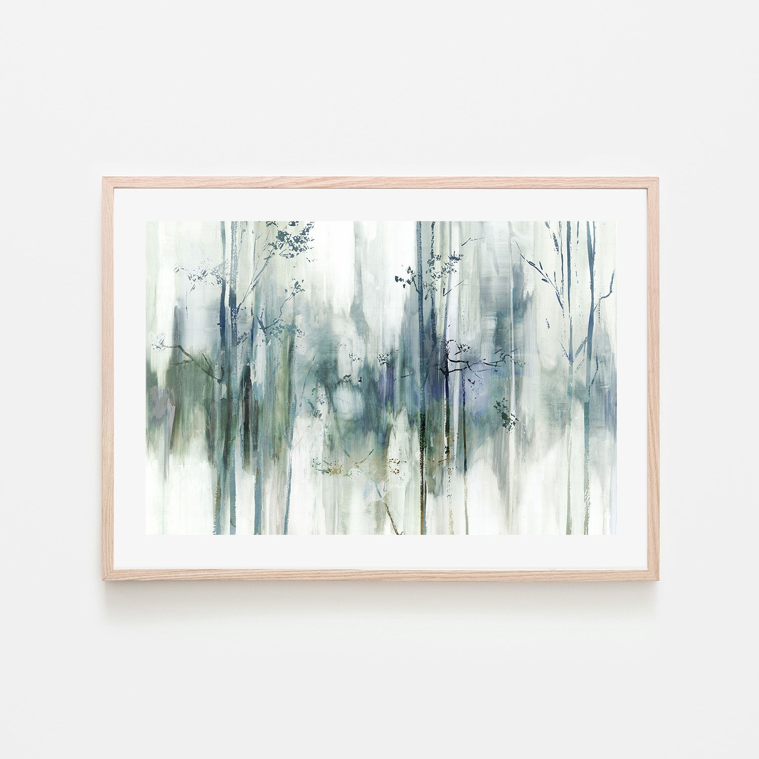 wall-art-print-canvas-poster-framed-Through The Blue Forest-6