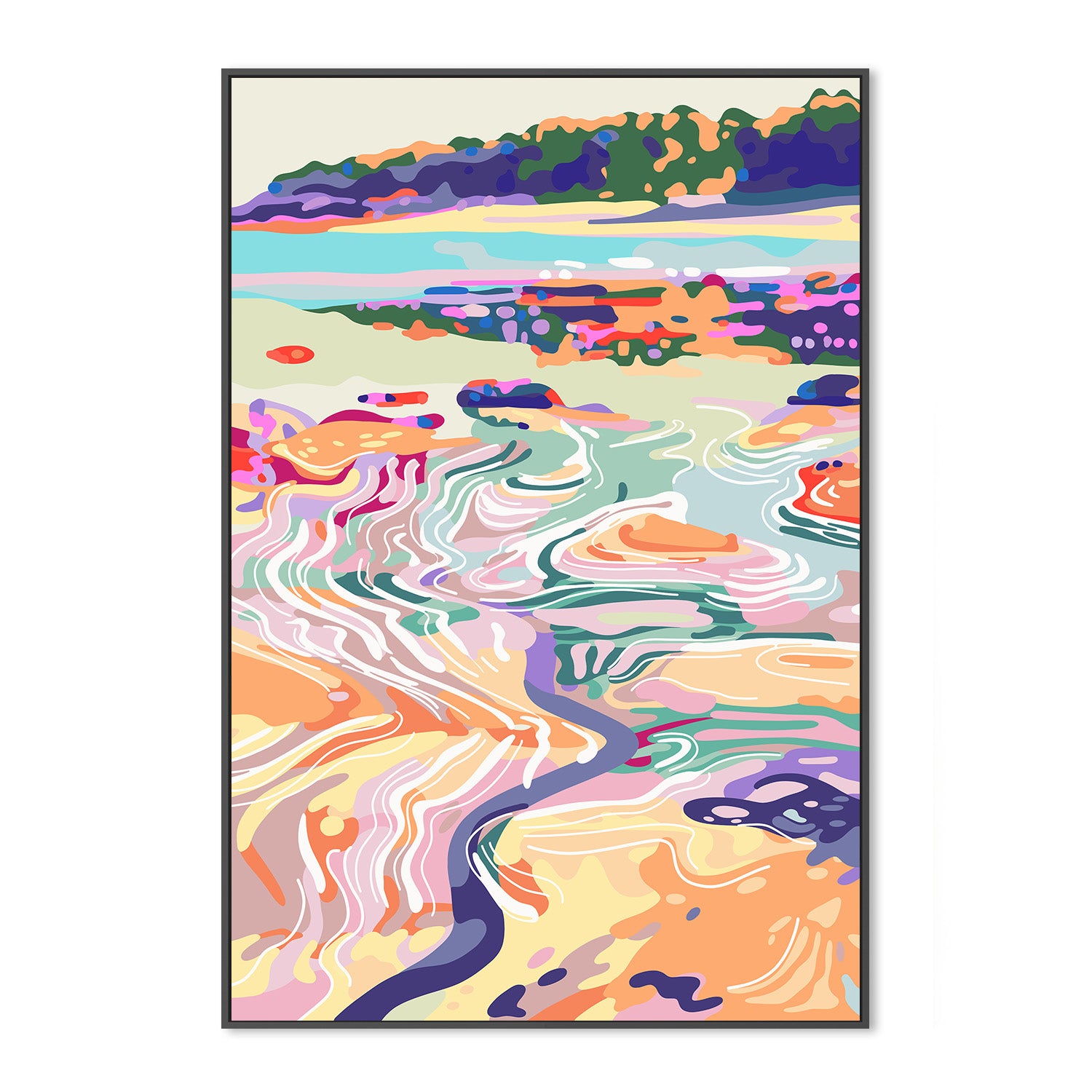 wall-art-print-canvas-poster-framed-Tidal Poetry , By Unratio-3